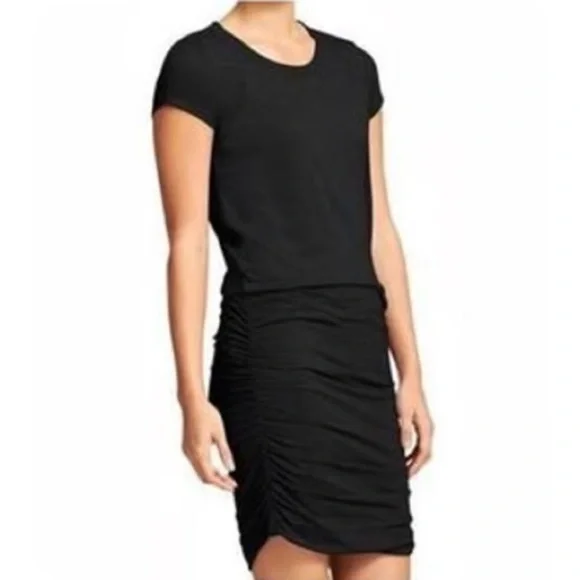 Athleta Black Topanga Tee Shirt Dress - Size Small - Picture 1 of 8